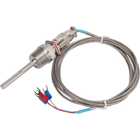 Capteur de température PT100 WZP‑270 en acier inoxydable, sonde de précision pour applications industrielles, réponse rapide.