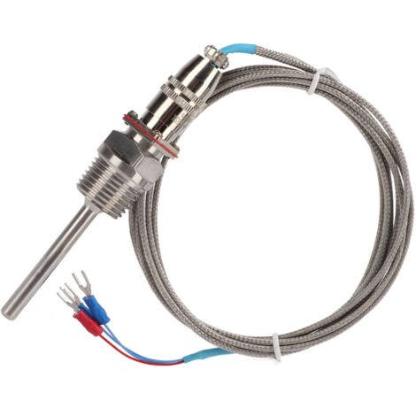 Capteur de température PT100 WZP‑270 en acier inoxydable, sonde de précision pour applications industrielles, réponse rapide.