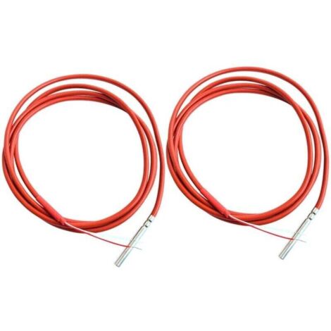 Capteur de température PT1000 à 2 fils, sonde de 1,5 m, revêtement en gel de silicone, 45 mm x 5 mm, résistances RTD de 50 à 180 °C.