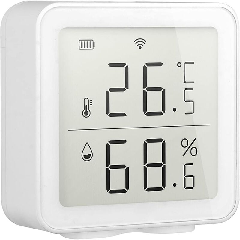 Paryou - Capteur de température sans fil WiFi, thermomètre et humidimètre pour maison intelligente, capteur de température et d'humidité sans fil,