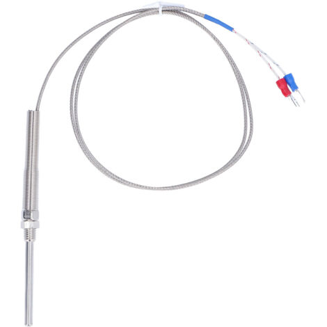 Capteur de température thermocouple type K 0‑400℃, sonde 50mm, câble 1m pour contrôleur de chaleur