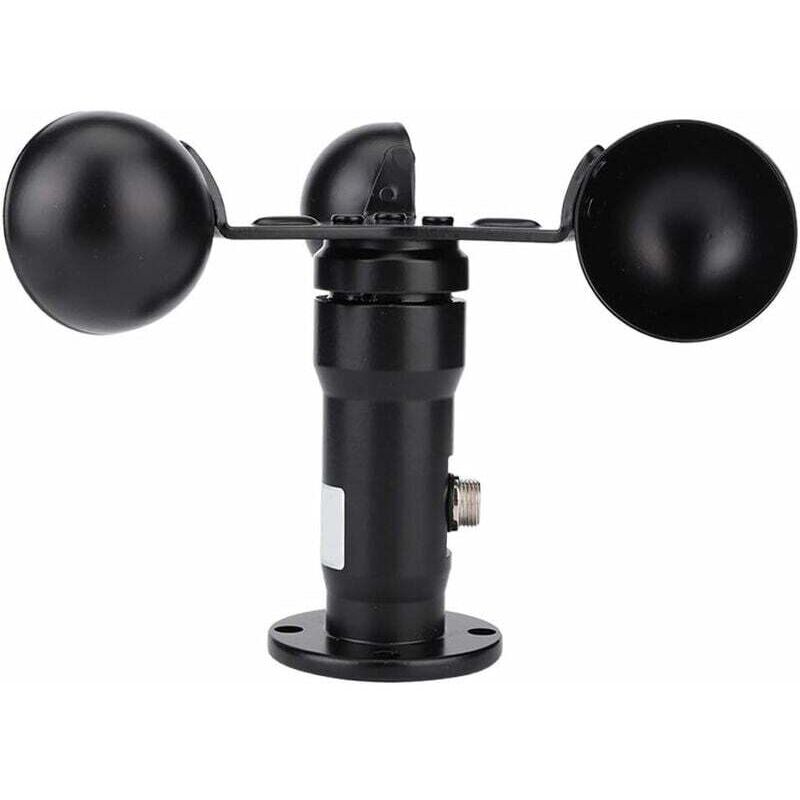 Capteur de vitesse du vent - Sortie de signal d'impulsion Anémomètre de capteur de vitesse du vent en alliage d'aluminium