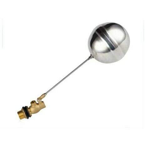 Capteur d'eau en laiton de robinet à flotteur d'eau en laiton de robinet à flotteur DN15 G1/2 pour robinet automatique de niveau d'eau de piscine-