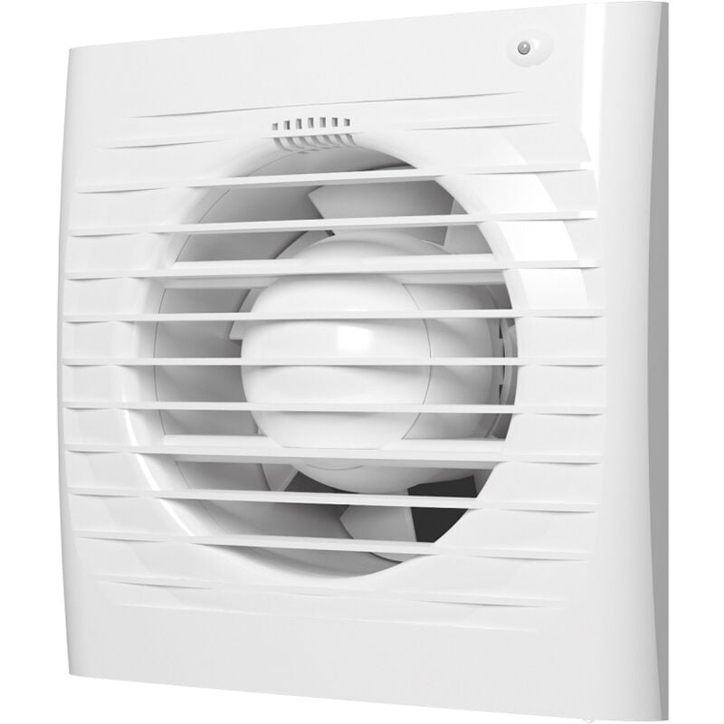 Ventilateur salle de bain extracteur capteur d'humidité 100mm Blanc