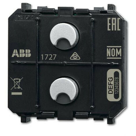 Capteur f@h Zénit 2 touches LED Wireless 2CKA006200A0106 ABB BJE521595