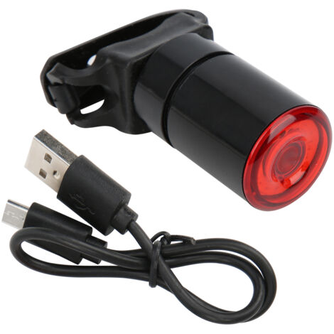 Capteur Intelligent de Frein Vélo avec Feu Arrière USB, Lumière Nocturne pour Siège et Tige de Selle