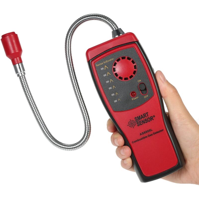 Capteur Portable Intelligent AS8800L - Détecteur de Gaz Combustible avec Alarme Sonore et Lumineuse