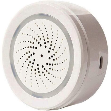 Capteur intelligent WiFi de température et d'humidité intérieure et extérieure, compatible avec Alexa et Google Home.