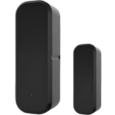 Capteur magnétique intelligent pour porte, noir, 2,327 cm, 1 unité, capteur d'alarme magnétique pour porte intérieure domestique.