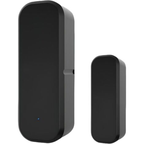 Capteur magnétique intelligent pour porte, noir, 2,327 cm, 1 unité, capteur d'alarme magnétique pour porte intérieure domestique.