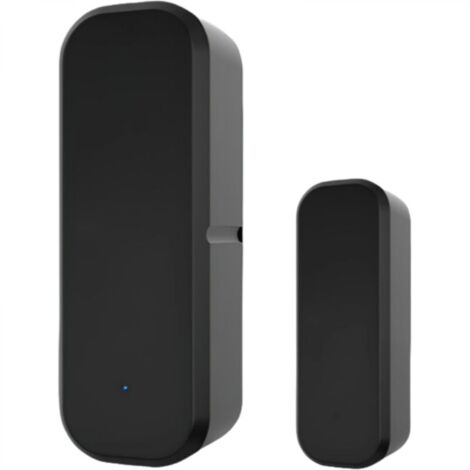 Capteur magnétique intelligent pour porte, noir, 2,327 cm, 1 unité, capteur d'alarme magnétique pour porte intérieure domestique.