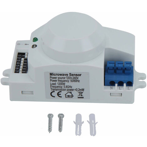 Capteur radar à micro-ondes à 360 degrés Détecteur de mouvement Interrupteur d'éclairage intelligent 220V240VAC SK600