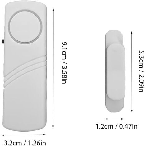 Capteurs d'alarme pour fenêtres, système de protection anti-intrusion pour la maison, bloque-porte sans fil, installation facile pour usage domestique