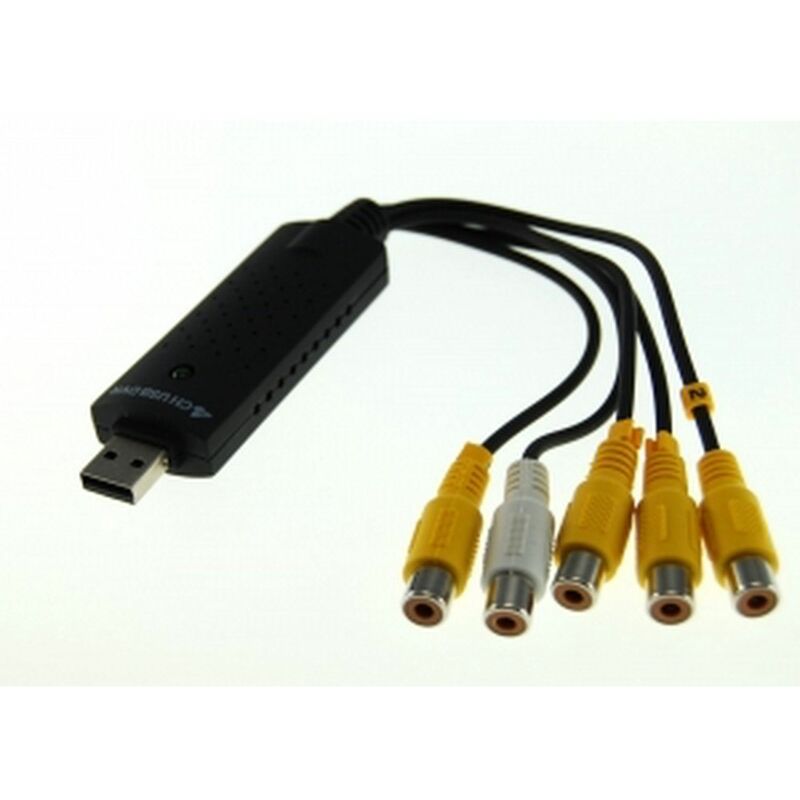 

Capturadora video EASYCAP 4 canales USB 2.0 (video vigilancia)