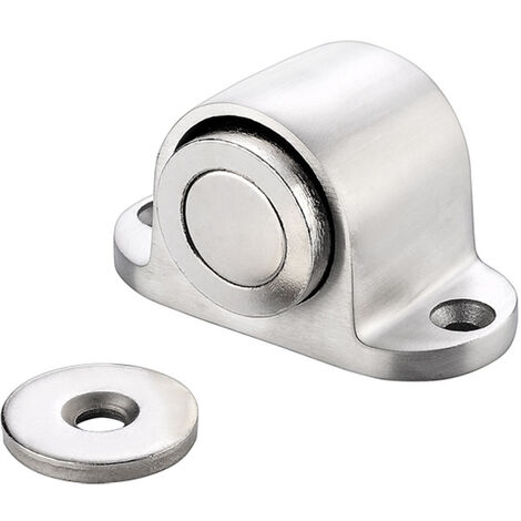 Capture d'arrêt de porte magnétique - bouchon de porte à aimant en métal en acier inoxydable compact