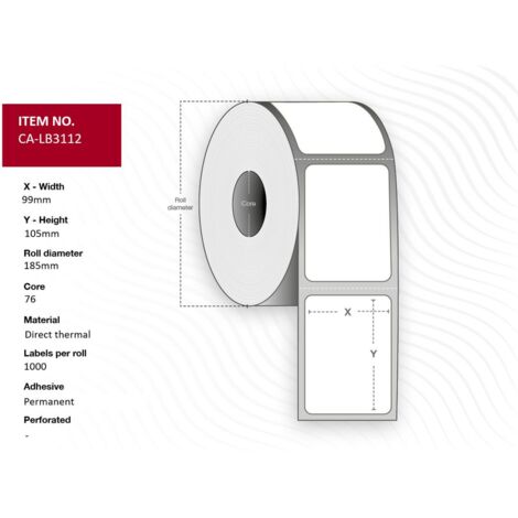 Capture RFID-Etikett 99x105 - Core 76., CA-LB3112