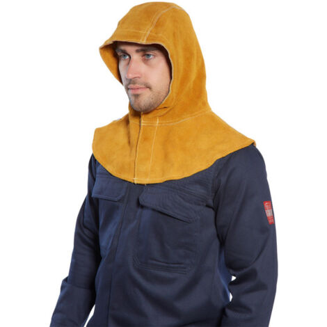 Capucha de cuero protección para soldadura SW33