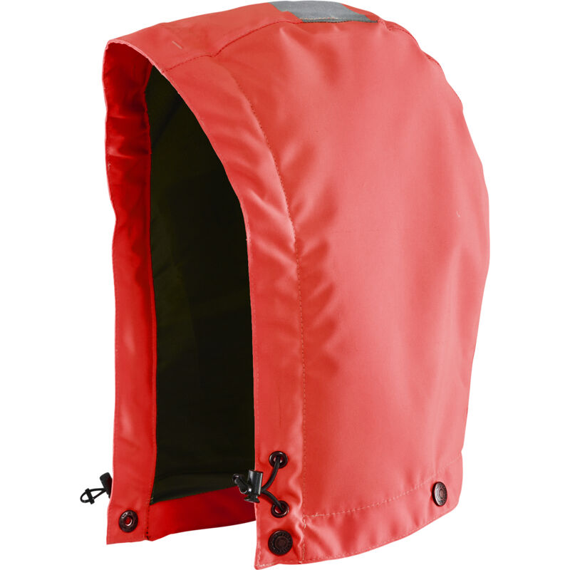 Cappuccio ad alta visibilità rosso fluorescente L