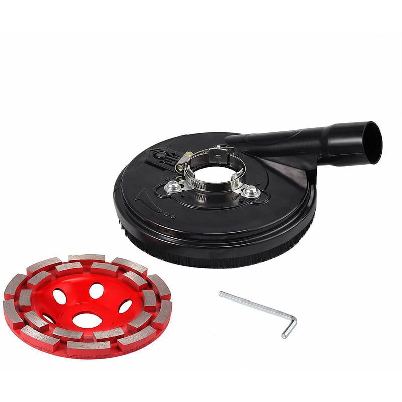 Capuchon anti-poussière de meulage de Surface anti-poussière pour meuleuse d'angle de 5 pouces avec meuleuse d'angle de meule diamantée de 125mm