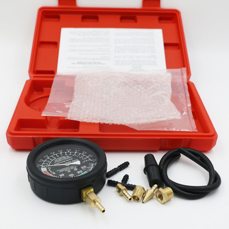 Kit de test de jauge de testeur de pression et de vide de pompe à carburant de soupape de carburateur