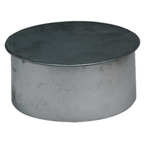 Capuchon de conduit TEN 109167 - Aluminium Ø167 mm argent métallique