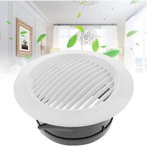 Capuchon de couvercle de tuyau de conduit de sortie de ventilation circulaire à grille d'aération, ventilateur d'extraction en de couverture de 200mm