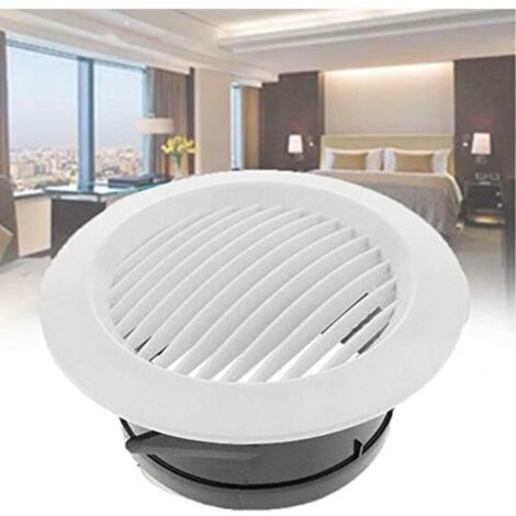 Capuchon de couvercle de tuyau de conduit de sortie de ventilation circulaire à grille d'aération, ventilateur d'extraction en de couverture de 75mm
