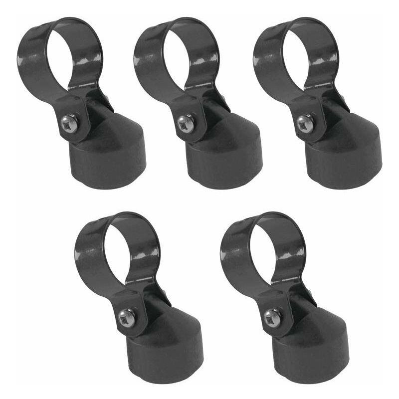 Capuchon de jambe de force poteaux de clôture Set de 5 ø 34 mm Anthracite