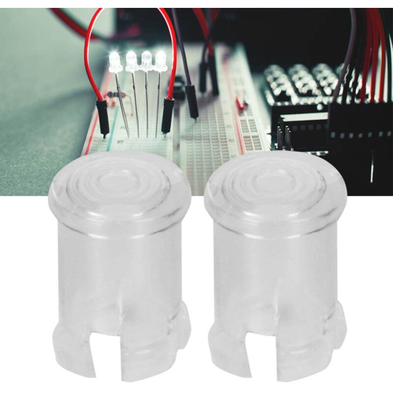 Capuchon de lampe transparent à diode électroluminescente LED de 5 mm, capuchon de lampe à guide de lumière, couvercle de protection, capuchon de