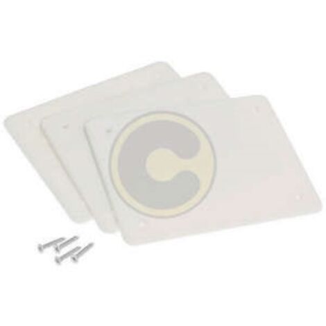 capuchon de rechange couvercle encastrA  pour boA te boA te 92x92 mm blanc