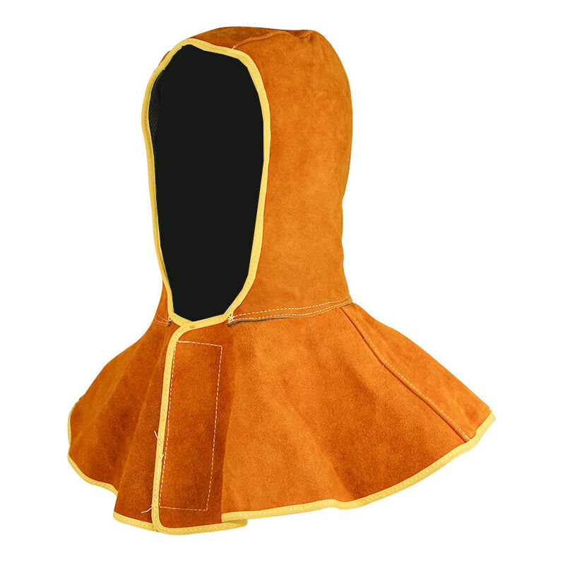 Capuchon de Soudage - Capuchons de Soudeur en cuir, Cagoule Soudure Résistante à la Chaleur Sécurité, Soudure Casquette Respirant Casque de soudure