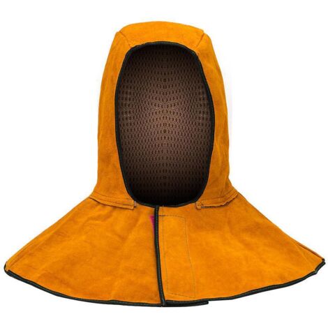 capuchon De Soudage - Capuchons De Soudeur En Cuir, Cagoule Soudure Rsistante La Chaleur Scurit, Soudure Casquette Respirant Casque De Soudure De