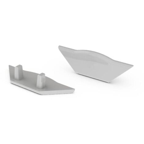 CAPUCHON EN ABS POUR PROFILÉ LED ALU-CORNER - SANS TROU DE CÂBLE - GRIS VELLEMAN EC-E1
