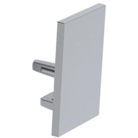 CAPUCHON EN ALUMINIUM POUR PROFILÉ POUR RUBAN LED ALU-SWISS - SANS TROU DE CÂBLE - ARGENT VELLEMAN EC-SS-H1