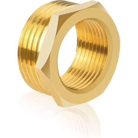 Capuchon en laiton (3/4" x 1") Réducteur 1 à 3/4 pouce en laiton pour raccord de tuyau