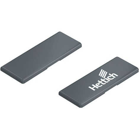 Capuchon en plastique, anthracite Hettich Logo HETTICH (Par 50)