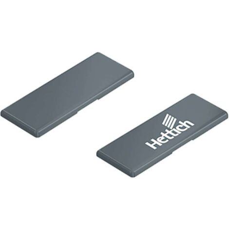Capuchon en plastique, anthracite Hettich Logo HETTICH (Par 50)