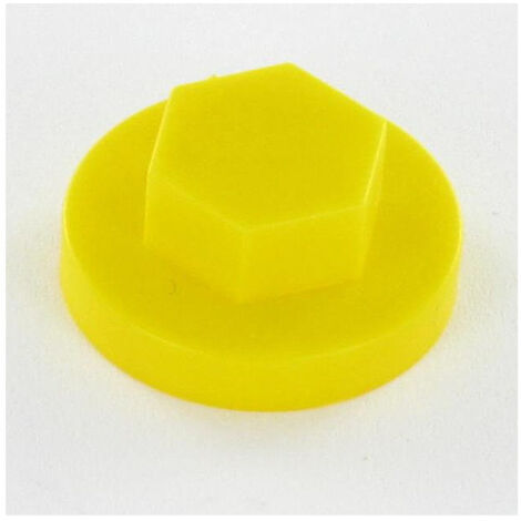 Capuchon plastique Vis Diamètre 6.3 Surplat 10 RAL1021-1 pièce