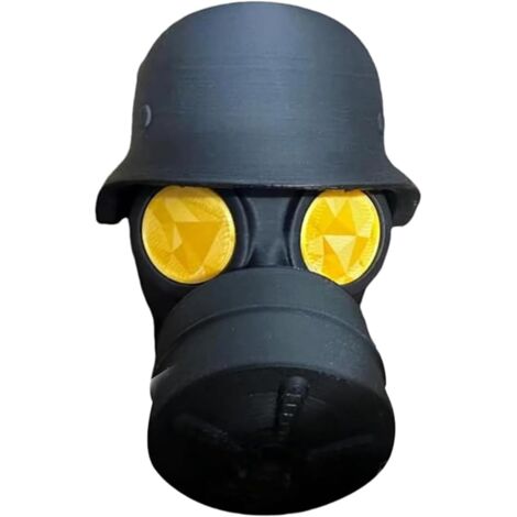 Capuchon pour l'attelage de Remorque Cache Boule Attelage Capuchon de Protection Intéressant pour Attelage de Remorque en Forme de Masque à gaz pour Boule D'attelage, pour Voiture (Jaune)