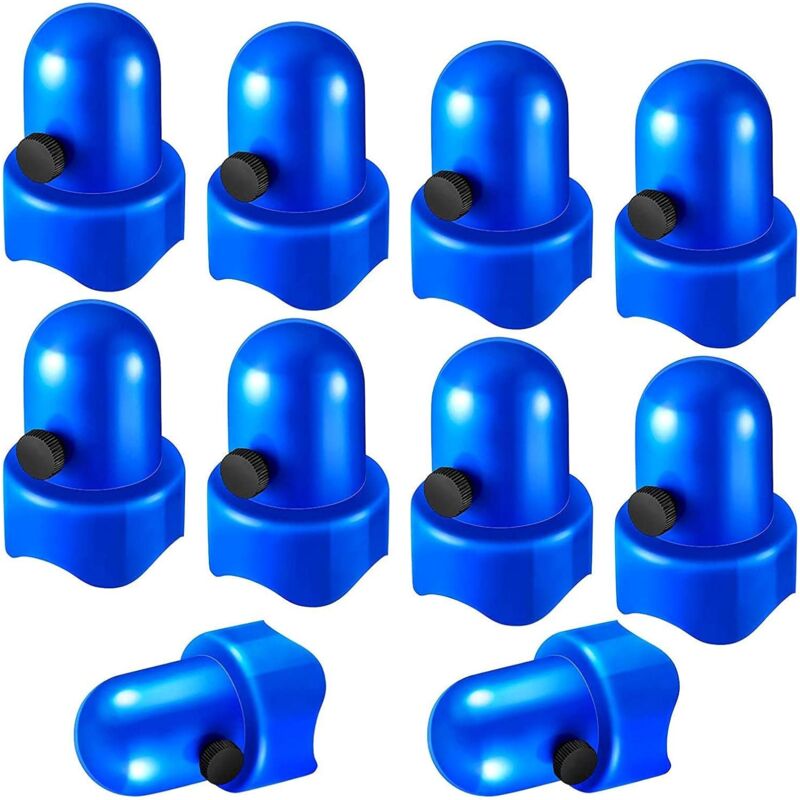 Dpzo - Capuchon Trampoline, Embouts de Protection pour Barres de Filet, Robustes et Sécurisés, 10 Pièces de Rechange