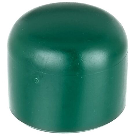 Capuchons de poteau ronds en PVC vert 48 mm – Set de 10 pièces – Finition esthétique pour poteaux métalliques – Installation facile – Alberts