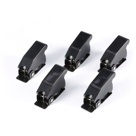 Capuchons de sécurité noirs pour interrupteurs à bascule de voiture (lot de 5)