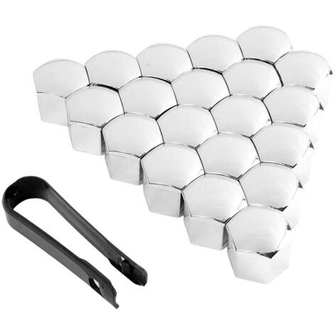 Capuchons d'écrou de roue de voiture, couvercle de boulon d'écrou de roue  Ensemble de cache-écrous de boulons de roue - Couvercles d'écrou de pneu, cache-poussière 20 pièces, bouchon à vis de pneu d