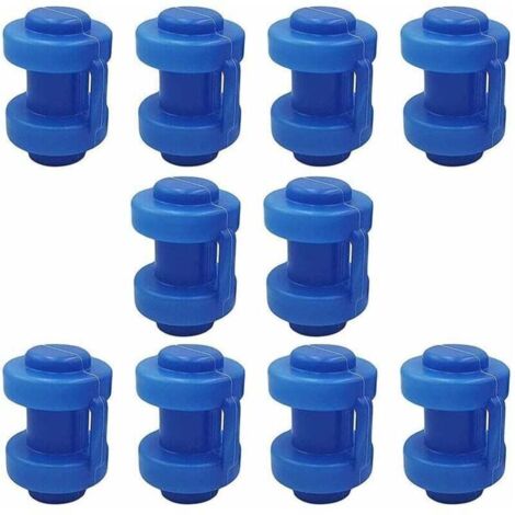 Capuchons Poteau Trampoline 10 Pièces Embout de Protection pour Filet de Sécurité Bleu