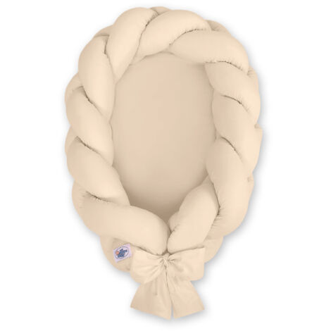Capullo trenzado para bebé 2 en 1 - beige