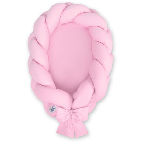 Capullo trenzado para bebé 2 en 1 - Rosa
