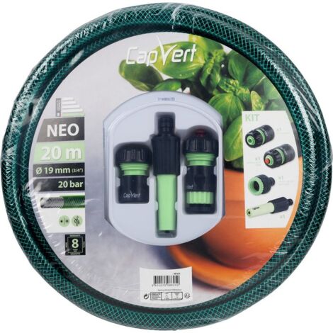 Capvert – Batterie tuyau d'arrosage NEO 19 x 20 mm – Pression maximale 18 bars – Pour usage domestique et professionnel