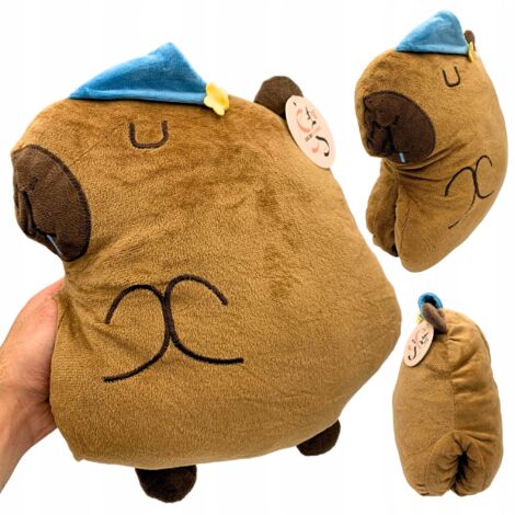 Capybara Schlafendes Plüschkissen Kuscheliges Squish Großes Spielzeug