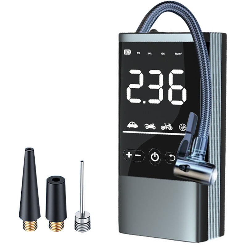 Lifcausal - Pompe à air de voiture 150 psi Compresseur d'air sans fil Gonfleur de pneu électrique portable avec lumière led Fonction d'arrêt