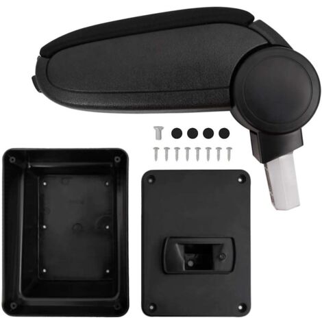 Car Armrest Black 17x40x(31-49) cm ABS vidaXL